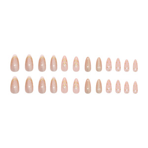 3D ojo <span class=keywords><strong>de</strong></span> gato tulipán encaje francés extraíble Nail Art 24 piezas Prensa en <span class=keywords><strong>uñas</strong></span> cubierta completa personalizada puntas francesas Prensa en <span class=keywords><strong>uñas</strong></span> arte - Product Image 5