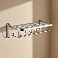 YIDA Set Aksesoris Kamar Mandi & Dapur Hotel, Gantungan Handuk, Tempat Tisu Toilet, Pengait Jubah Stainless Steel 304 Modern yang Dapat Disesuaikan