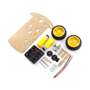 Il convient aux pneus de robot de châssis de voiture intelligent + moteur à engrenages DC <span class=keywords><strong>ESP8266</strong></span> - Product Image 1