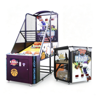 Machine de jeu d'arcade de basket-ball pliable en métal de style sportif pour adultes, à monnayeur ; Jeu de tir très populaire pour l'échauffement d'événements, exportation