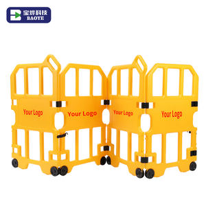 Baoye di alta qualità portatile HDPE barriera di traffico di plastica costruzione recinzione pieghevole ascensore di manutenzione barricata - Product Image 4