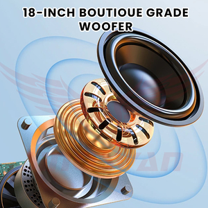 Powered dòng mảng ngoài trời hệ thống âm thanh nước bằng chứng mạnh mẽ loa siêu trầm đôi 18 inch loa woofer với Neo nam châm - Product Image 4