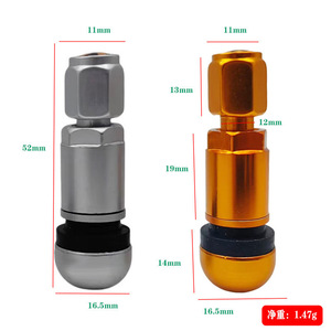 วาล์วยางอะลูมิเนียมอัลลอยด์แบบไม่มียางใน ฐานกลม พร้อมเซ็นเซอร์ TPMS แบบหัวต่อแบบอังกฤษ - Product Image 4