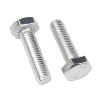 Vis de sécurité antivol en acier pour plaque d'immatriculation de moto et voiture, finition zinc, filetage 1/4 po, longueur 60 mm, personnalisables