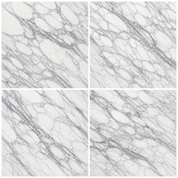 Prix des dalles de marbre Arabescato |   Pierre naturelle polie blanche et grise de 18 mm pour revêtement mural de luxe pour hôtel, villa, cuisine