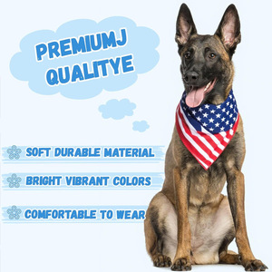 Pañuelo Reversible de Algodón Patriótico <span class=keywords><strong>para</strong></span> Mascotas, Perros y Gatos, Lavable y Ajustable, <span class=keywords><strong>para</strong></span> el Día de San Juan Bautista - Product Image 4