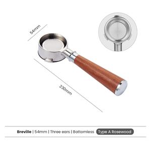 Breville 8 Series BES870/878/879/880 54MM แบบไม่มีฐานรองหรือแบบสองหัวจ่าย พร้อมหูจับแบบกำหนดเอง 3 หู สำหรับเครื่องชงกาแฟเอสเพรสโซ - Product Image 2