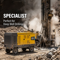 Compresseur d'air haute pression Atlas Copco Vnano V1200 25 bar 360 psi portable et mobile avec roues