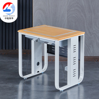 Table d'ordinateur scolaire moderne avec fonction de relevage/abaissement LCD, en acier laminé à froid haute densité, pour hébergement cloud