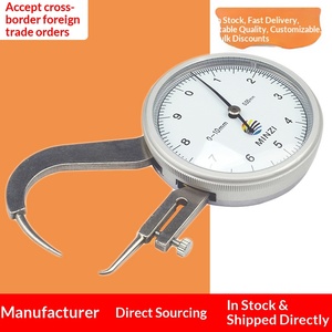 Medidor de Espesor de Revestimiento de Alta Precisión de 0,05 mm, Punta Puntiaguda de Aleación de Zinc, Portátil - Product Image 1