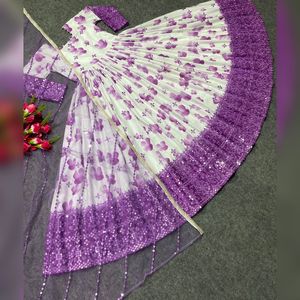 2025 recién llegados última tendencia étnica impresa mujeres Anarkali traje con pantalones y Dupatta trajes étnicos tradicionales - Product Image 2