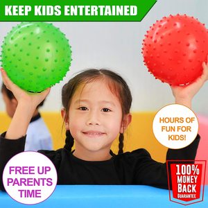 Bóng Cảm Giác Cho Trẻ Sơ Sinh Và Trẻ Mới Biết Đi-Bóng Đồ Chơi Nảy 7 Inch Bóng Cao Su Nhỏ - Product Image 5