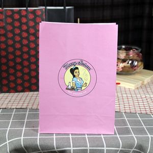 Bolsas de Papel Kraft Ecológicas Personalizadas con Logotipo, Plegables, Recicladas, para Entrega de Alimentos, Color Marrón, con Asas para Llevar - Product Image 3
