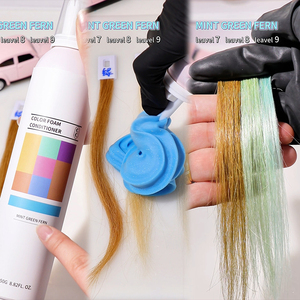 FEELING OEM Blue Crème de teinture semi-permanente pour cheveux Couleur de cheveux <span class=keywords><strong>bleu</strong></span> néon longue durée pour le bricolage et <span class=keywords><strong>l</strong></span>'utilisation en salon 80ml - Product Image 1