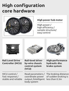 Plataforma robótica con ruedas teleoperada de alta velocidad de giro cero de 300kg de carga útil de kg - Product Image 5