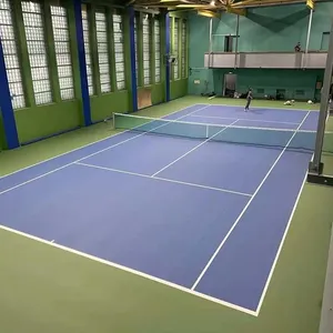 100% Virgin PVC Material pickleball court mat Professional tennis court floor indoor