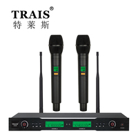 TRAIS KTV profesional UHF mikrofon nirkabel sistem Karaoke Dinamis Mikrofon