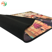 Tapis de souris de jeu personnalisé en gros, grand format, antidérapant, en caoutchouc, pour bureau