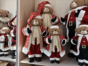 Luxury 50cm Animal <strong>Christmas</strong> Santa Bear Fabric Handicraft Eco Friendly Decorations Displaying <strong>Gifts</strong> Factory <strong>Wholesale</strong> Customized - Product Image 5