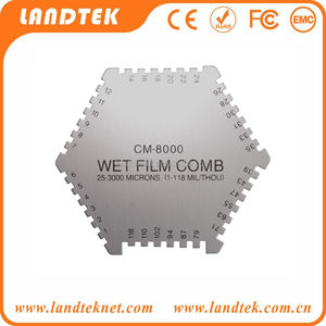 Landtek Wet Film Comb CM-8000 Coating <b>Thickness</b> <b>Gauge</b> OEM Aluminum 5-118mil - Product Image 4