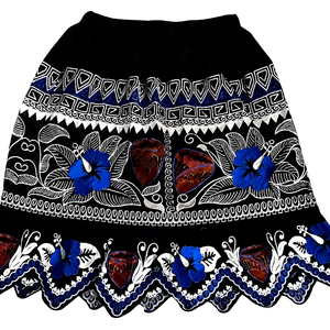 Hawaiian Tropical Island Embroidery <b>Skirt</b> Women Custom Aloha Floral Beachwear Summer Resort Holiday Wear Wholesale Manufacturer - Product Image 1