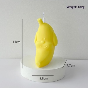 Cute Banana Dog Shaped Scented <b>Candle</b> 3D Cartoon Fruit Figurine Soy Wax <b>Candle</b> Home Table Decor Birthday <b>Gift</b> - Product Image 6