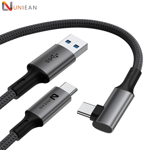 USB A Để C 3.0 Cáp 90 Góc VR Cáp 5V 3A Loại C USB Nhanh Chóng Sạc Cáp Dữ Liệu Cho Điện Thoại Di Động Để PS5 Android - Product Image 1