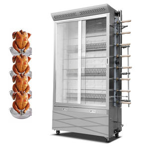 Horno de pollo de gas automático comercial vertical Horno rotatorio de pollo de estilo Orleans Horno para asar patos - Product Image 4