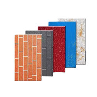 Panneau sandwich en métal sculpté, isolation thermique imperméable, revêtement mural extérieur pour maison préfabriquée, fourni par l'usine