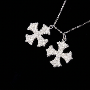 Fine Style Custom Chain Pendant Moissanite <b>Jewlery</b> S925 <b>Silver</b> Gold Plated Pendants Real Moissanite Diamond Stone Cross Pendant - Product Image 1