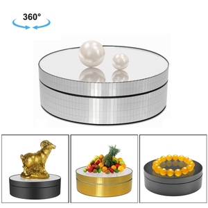 Plateau tournant motorisé électrique original de 12 cm, 360 degrés, 3 vitesses, pour la photographie, la prise de vue de bijoux et de montres - Product Image 1