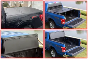 Hard Folding Tonneau Cover Low Profile Flip Back Truck Bed Cover For Ford F150 F-150 2022