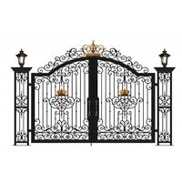 Porte de sécurité antivol en fer forgé Prima Postmodern avec moustiquaire en fibre de verre, garantie 5 ans, pour supermarchés, salles de bain et cuisines commerciales