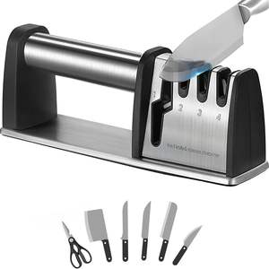Knife <b>Sharpeners</b> 4 in 1 Knife and Scissors <b>Sharpener</b> for Blade and Steel Knives Scissors - Product Image 1