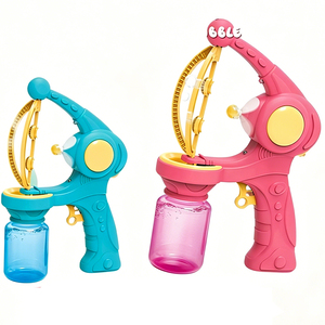 YS TOYS Pistola de Burbujas Automática con Luces Eléctricas, Juguete Grande de Plástico para Hacer Burbujas para Niños, Juego al Aire Libre, Requiere <span class=keywords><strong>3</strong></span> Pilas AA - Product Image 1