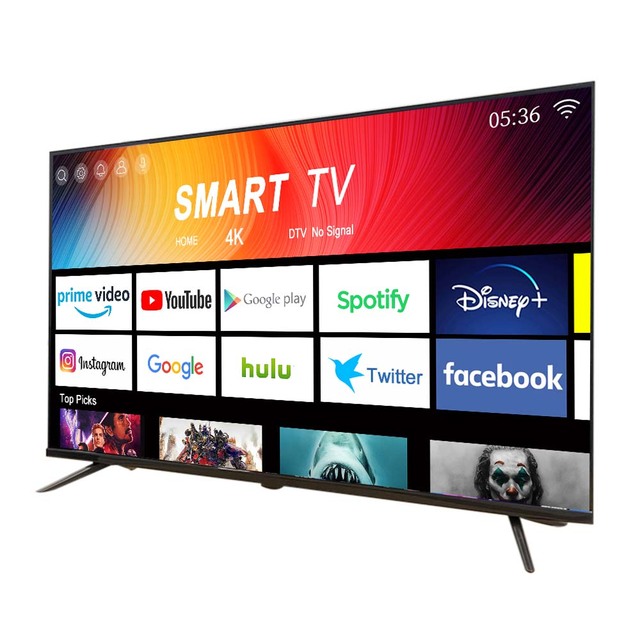 OEM Large Android 4K Screen LED Smart TVs HD 120Hz 43inch 55inch 60inch 65inch 72inch 85inch Bluetooth & Wifi for Hotels