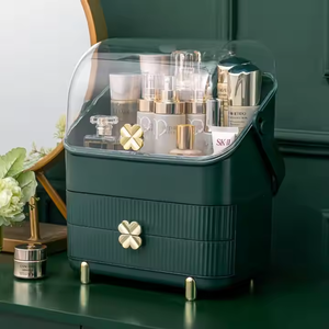 Transparent grande capacité cosmétique étanche à la poussière <span class=keywords><strong>salle</strong></span> <span class=keywords><strong>de</strong></span> <span class=keywords><strong>bain</strong></span> bureau beauté <span class=keywords><strong>maquillage</strong></span> organisateur soins <span class=keywords><strong>de</strong></span> la peau boîte <span class=keywords><strong>de</strong></span> <span class=keywords><strong>rangement</strong></span> <span class=keywords><strong>tiroir</strong></span> - Product Image 2