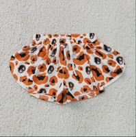 Shorts à volants pour femmes et jeunes filles, motif léopard orange, pour le yoga et les activités sportives, collection Sibling Baby Girls