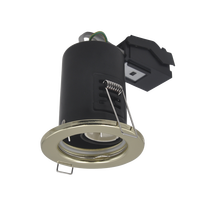 Plafonnier encastré LED blanc chaud résistant au feu, boîtier en acier pressé, GU10, IP65, étanche, lampe ignifuge pour usage commercial