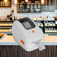 Printer stiker termal 2.5 inci untuk toko teh susu Printer Label kode batang visibilitas tinggi tempat sampah kertas kapasitas besar