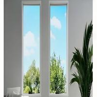 Fenêtre panoramique fixe en aluminium pour villa, cour, du sol au plafond, grande vitrine sur mesure, cadre à rupture de pont thermique, norme énergétique Star