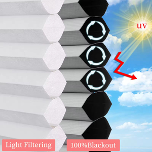 SAMADHI Vente en gros Stores alvéolaires occultants sans cordon, filtrant la lumière, sur mesure, modernes - Product Image 5