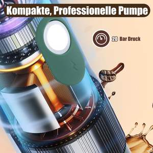 Machine à café française portable intelligente, <span class=keywords><strong>mini</strong></span>, 20 bars de pression, alimentée par batterie USB, design compact pour le camping en plein air, les voyages, le bureau - Product Image 6