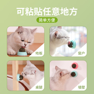 Juguete Interactivo para Gatos con Bola Giratoria de Catnip para Limpieza Dental, Color Sólido QW222 - Product Image 3