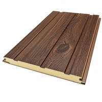 Panneau sandwich en feutre noir sculpté pour l'isolation thermique des murs extérieurs, panneaux de décoration pour usage commercial et domestique
