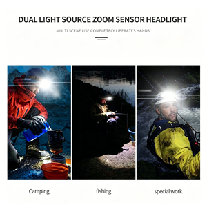 40 COB LED Headlamp 300LM 1000mAh Battery Type-C Rechargeable 3 Modes IPX4 Rated For Outdoor Activities Outdoor Optical Devices - Product Image 4