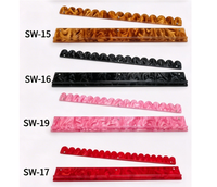 Support de Mahjong Personnalisé en Acrylique Effet Écaille de Tortue avec Poussoir Magnétique pour Tuiles, Ensemble de 4 Pièces, 17,5/20 Pouces