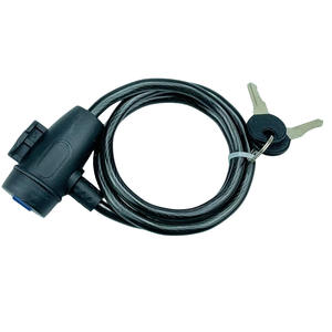 Cadenas à câble pour vélo avec clés, en fil métallique, pour vélo, VTT, vélo électrique, antivol, sécurité renforcée, conception durable - Product Image 1