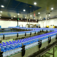 Ligne de production de remplissage et d'embouteillage d'eau minérale purifiée entièrement automatique à petite échelle de 350 ml