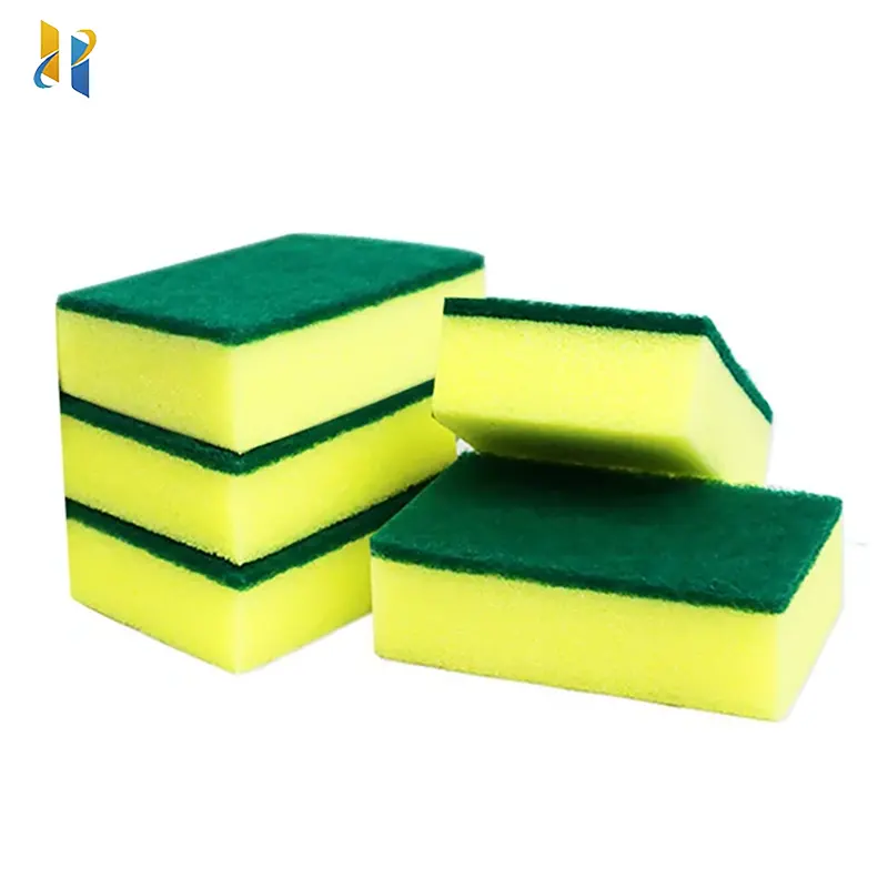 HYH Factory Wholesale Eco Non-scratch Dish Scrub Scouring Pad Dishwashing Cleaning Kitchen Sponges